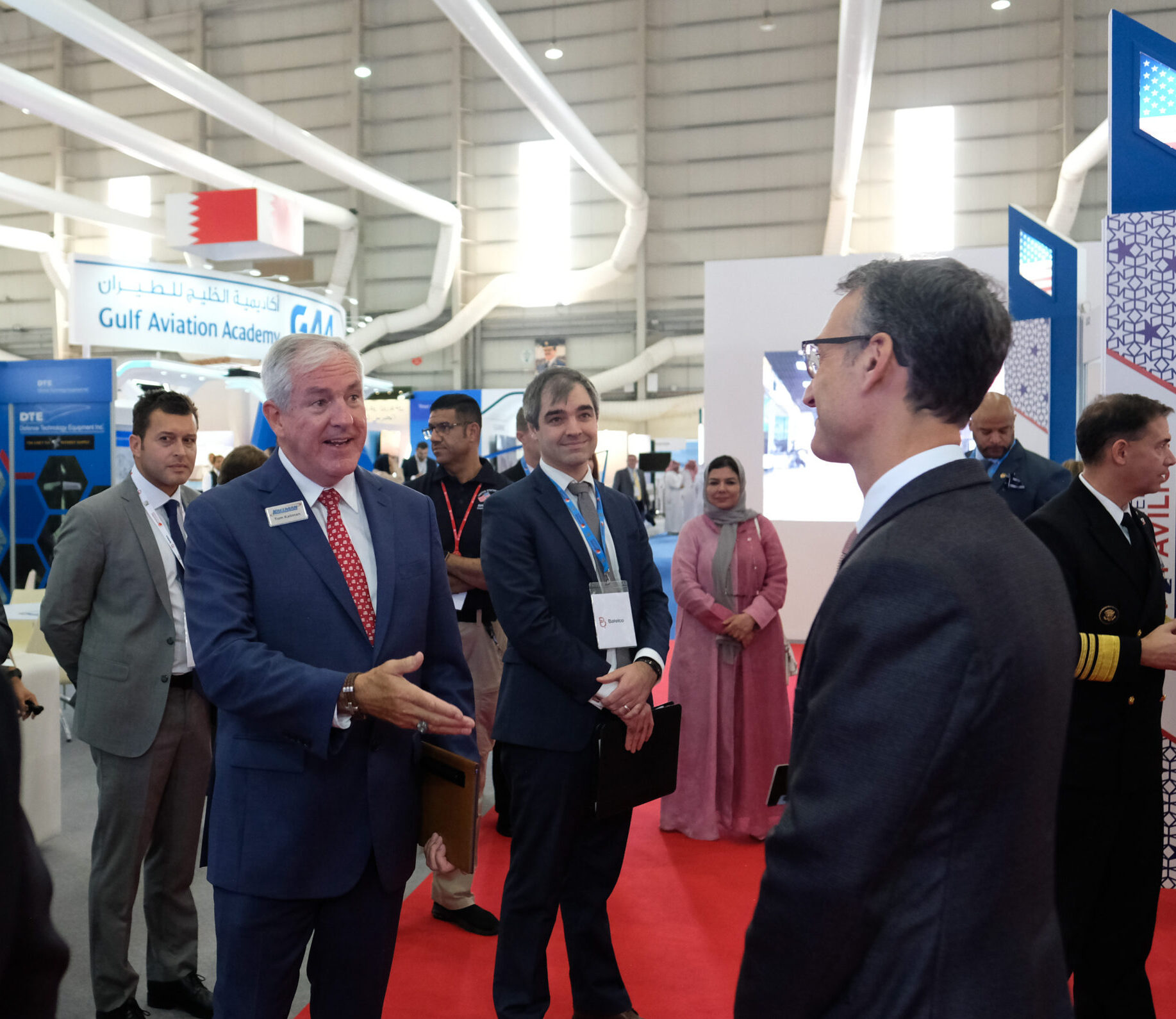 Delegates networking at Bahrain International Airshow